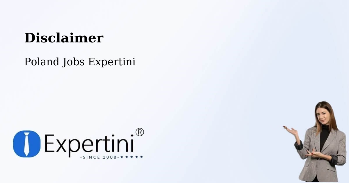 Disclaimer – Chybie - Poland Jobs Expertini
