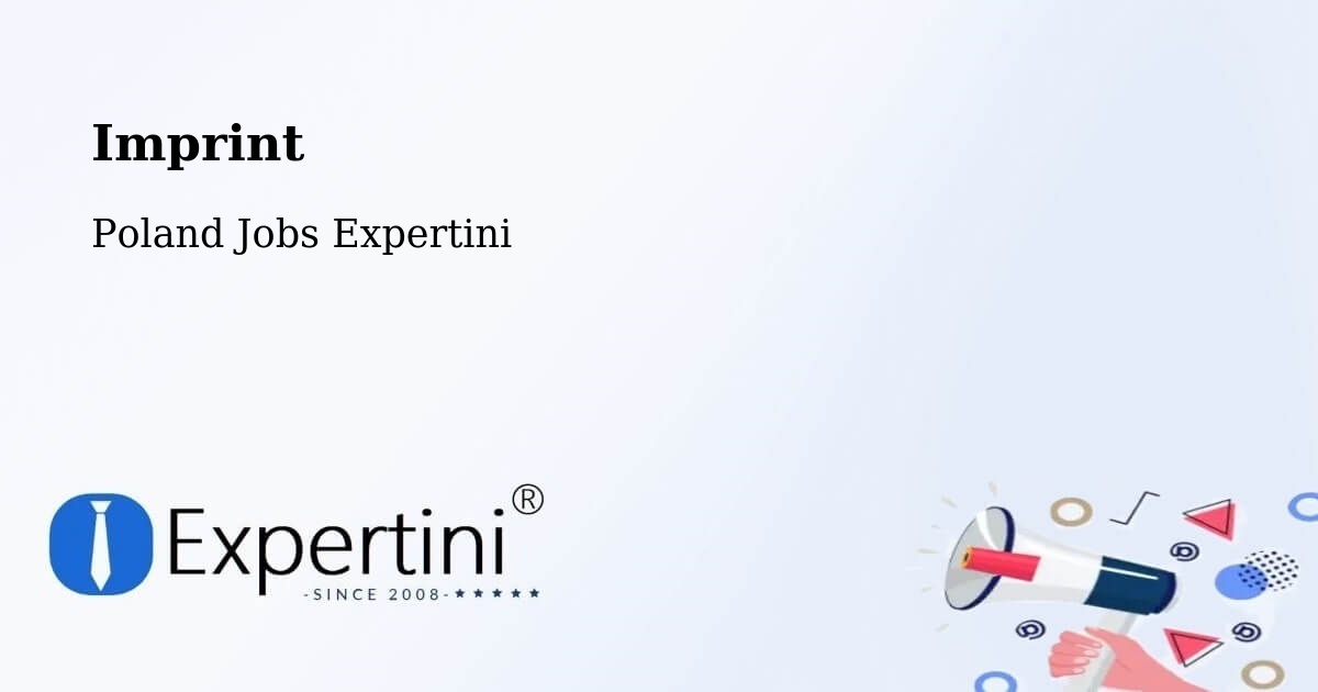 Imprint – Chybie - Poland Jobs Expertini