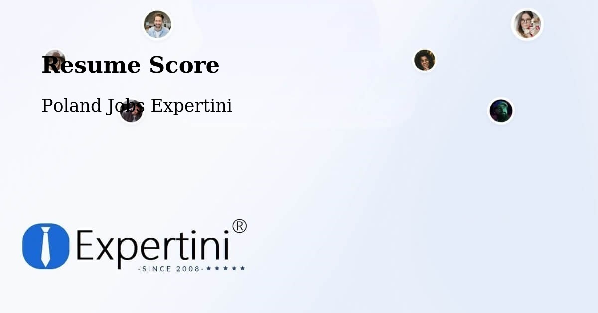 Resume Score & Job Description Match Tool – Chybie - Poland Jobs Expertini